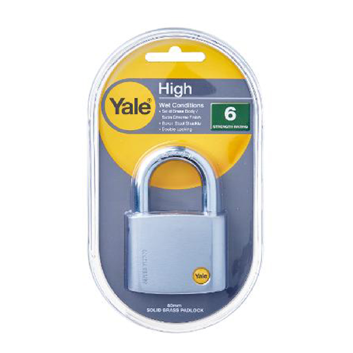 Yale Y120/60/127/1, 60MM Boron Shackle Security Padlock